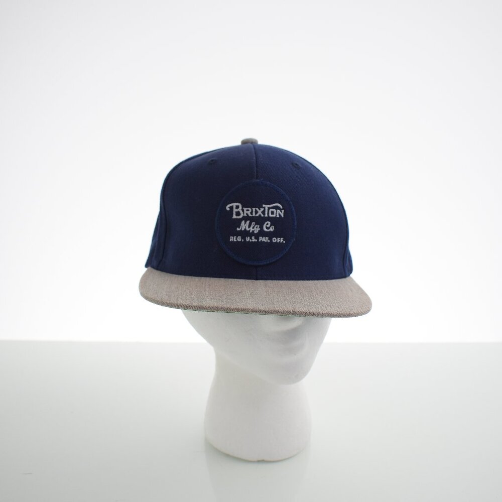 Brixton Co Blue Hat w/ Grey Bill - Snapback